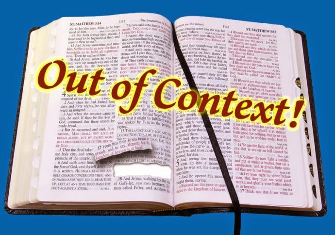 See popular Bible verses that are usually used out of context