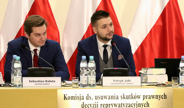 Sebastian Kaleta i Patryk Jaki podczas posiedzenia Komisji Weryfikacyjnej