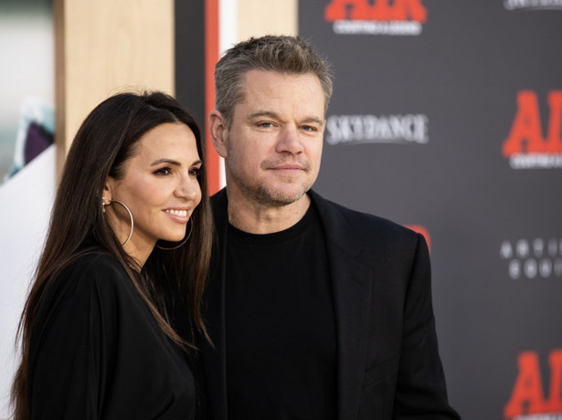 Matt Damon Luciana Barroso na premierze filmu "Air"