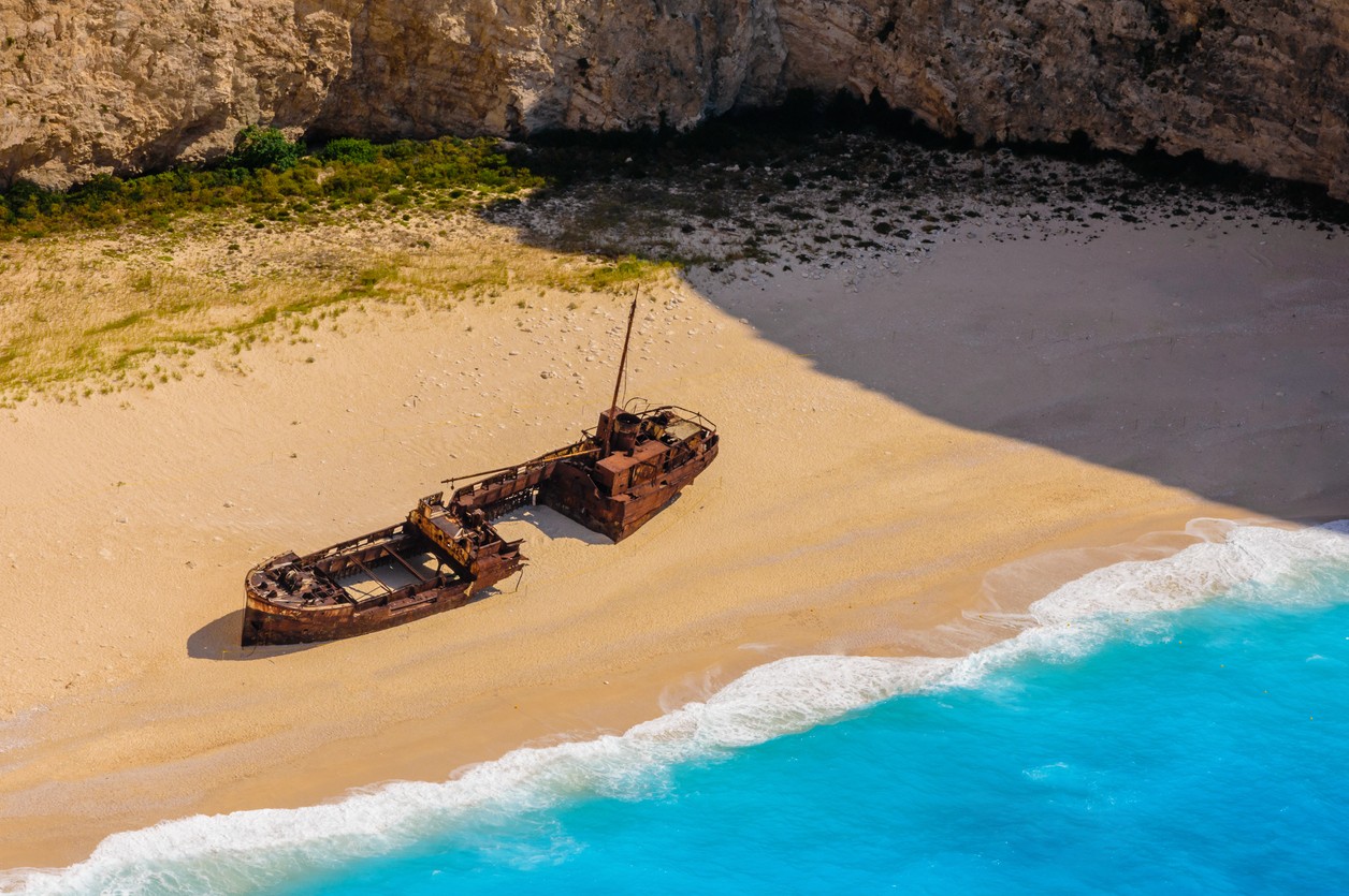 Svetoznáma pláž Navagio na ostrove Zakynthos (ilustračné foto).