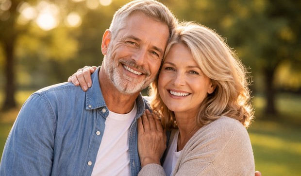 Srećan par - ilustracija