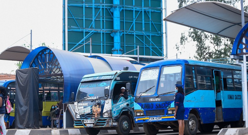 Matatus at Green Park terminus