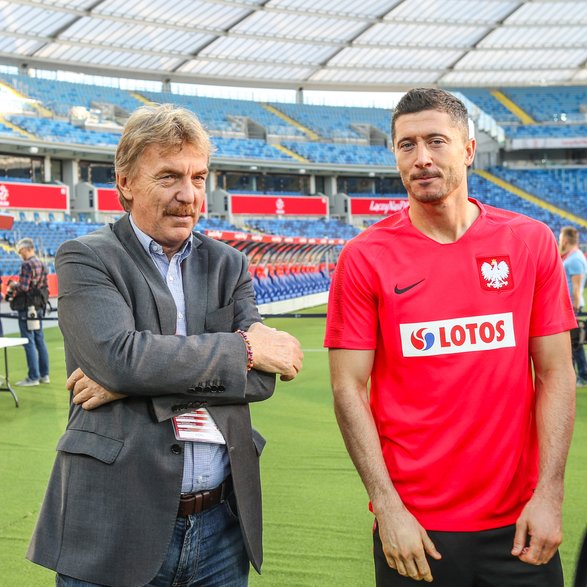 Zbigniew Boniek i Robert Lewandowski