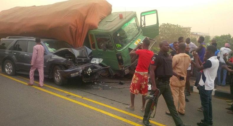 Accident scene in Cross River State