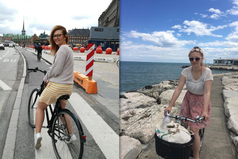 Rowerem po Kopenhadze w 2018 r. i Rimini w 2016 r.