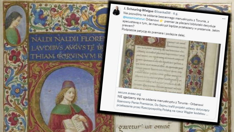 Petycja ws. cennego manuskryptu z Torunia