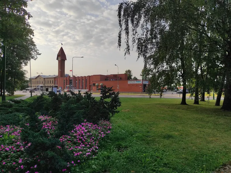 Budynek dworca kolejowego w Kłajpedzie