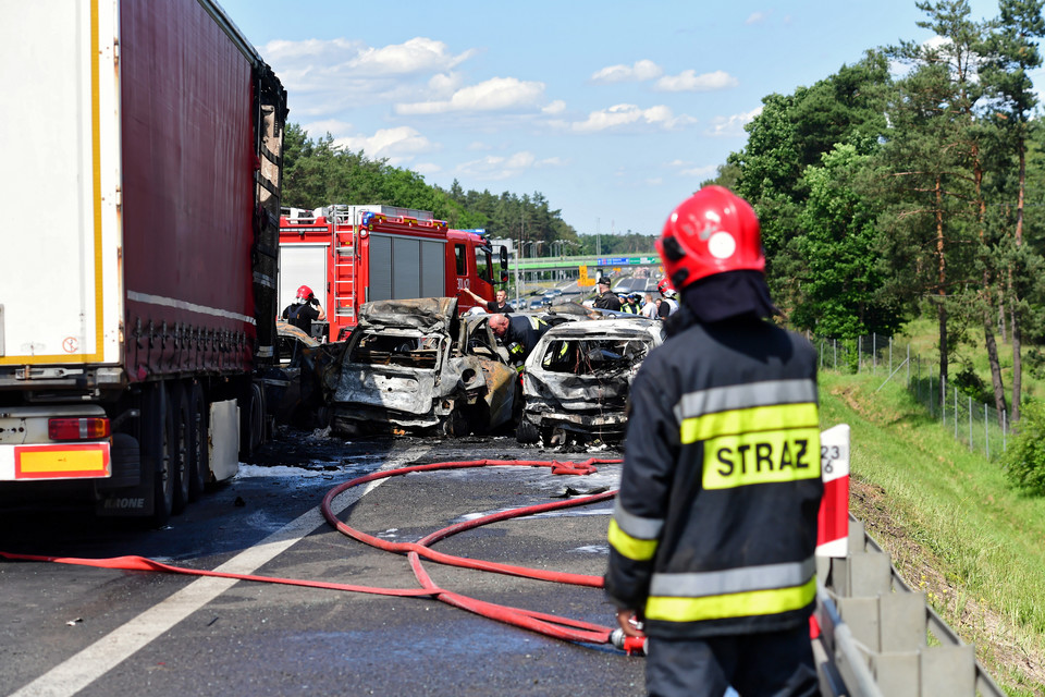 Karambol na A6 pod Szczecinem