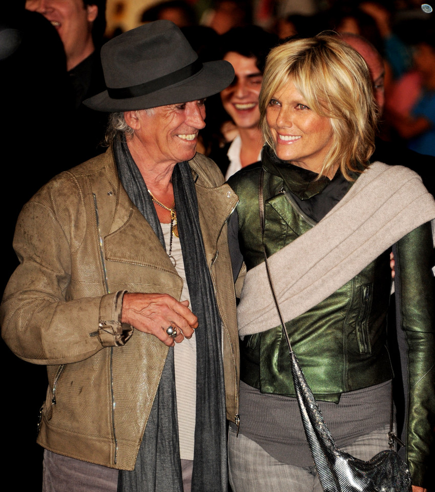 Keith Richards i jego żona Patti Hansen