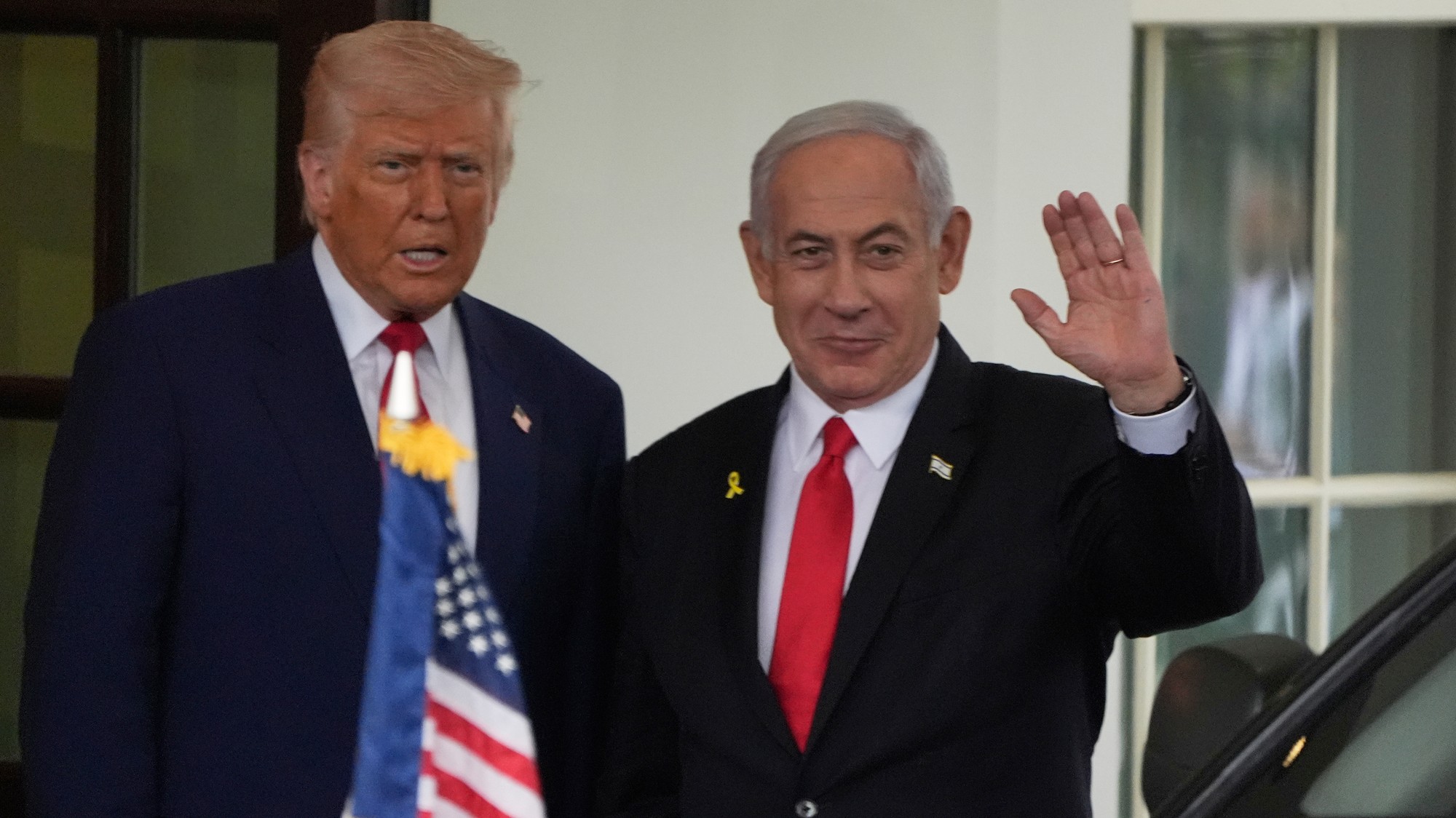 Americký prezident Donald Trump a izraelský premiér Benjamin Netanjahu. 