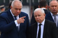 Jacek Sasin i Jarosław Kaczyński