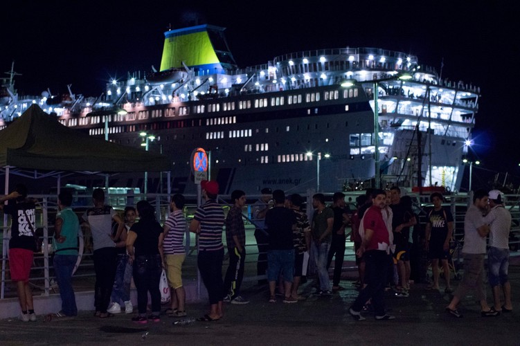 Imigranci na greckiej wyspie Kos