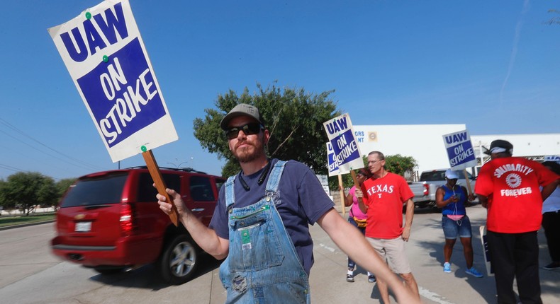 The real winner from the big strike in Detroit? Tesla | Business ...