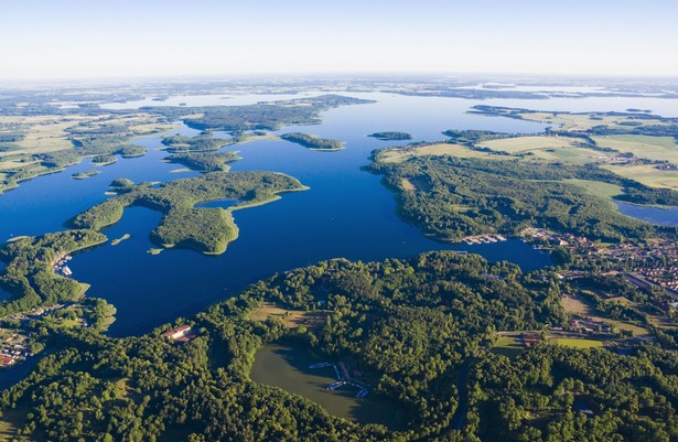 Mazury, widok na Giżycko