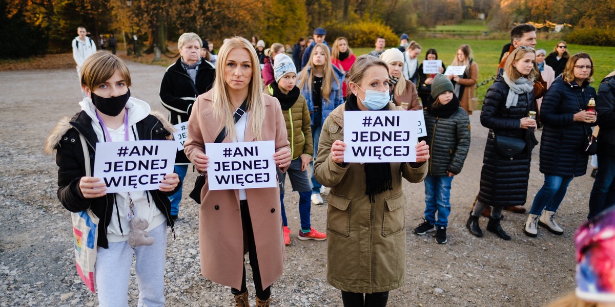 Protest milczenia w Pszczynie. Tak uczczono pamięć zmarłej Izabeli