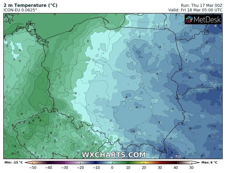 W nocy w wielu miejscach pojawią się przymrozki