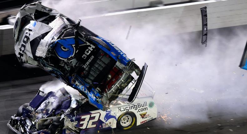 Ryan Newman wreck at the Daytona 500