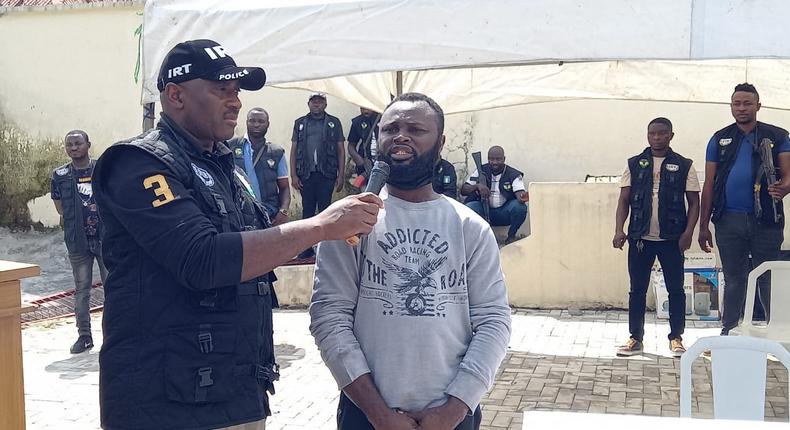 Clement Itoro confesses to killing Salem Tordue at Police Force Headquarters (Sahara Reporters)