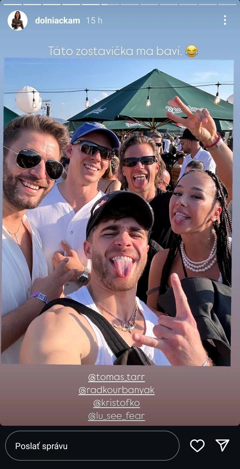 Marcela, Tomáš, Radko a Krištof z Ruže pre nevestu na festivale Grape.