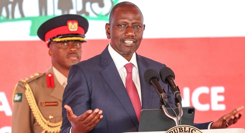 President William Ruto speaks during the official opening of the Kenya Social Protection Conference at the Kenya School of Government on April 4, 2023