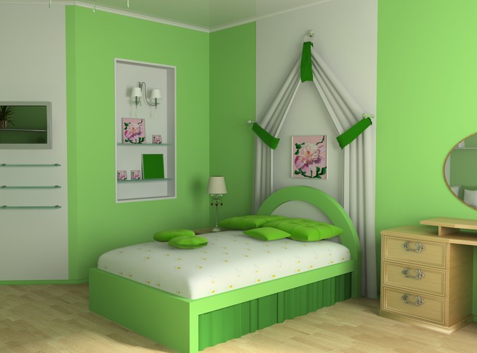 Zielona sypialnia