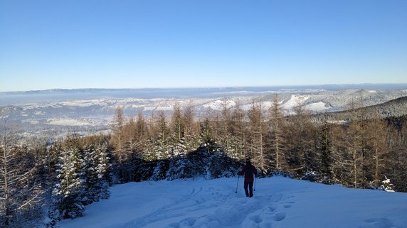 Wielki Kopieniec — widoki ze szczytu. 