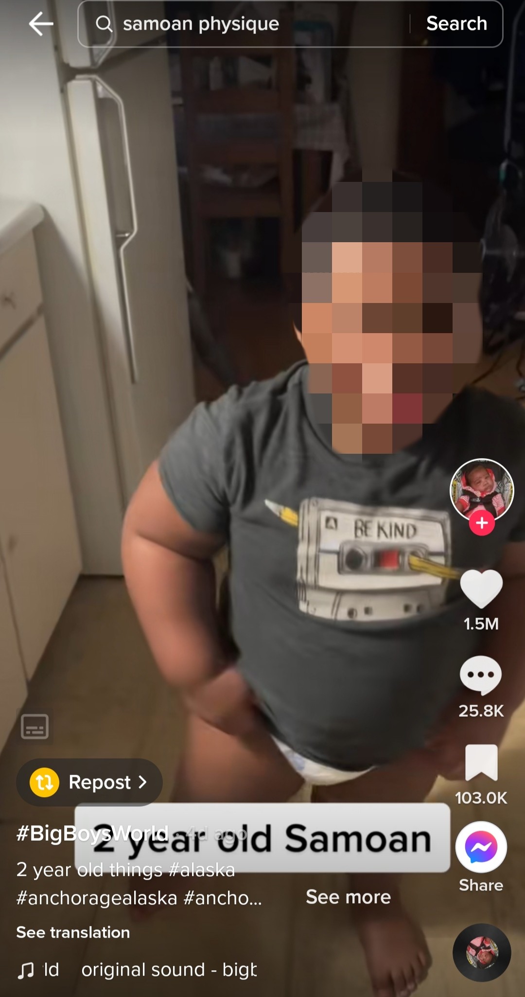 Fotka chlapčeka z videa @bigboysworld.alaska.