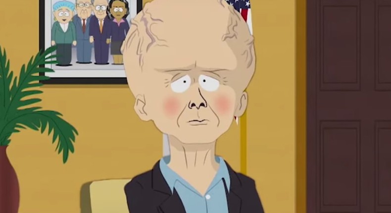 Jeff Bezos was ridiculed by 'South Park' as a giant-brained, telepathic