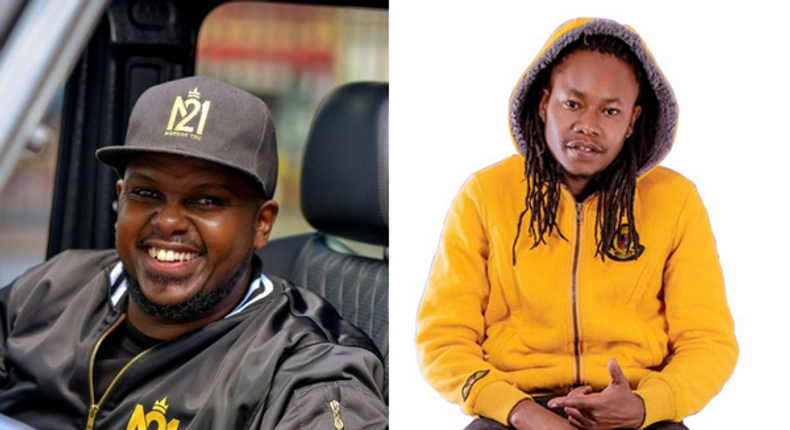 Kenyan Genge rapper & Pro Habo record label owner Nonini with Reggae artist Kevin Brown