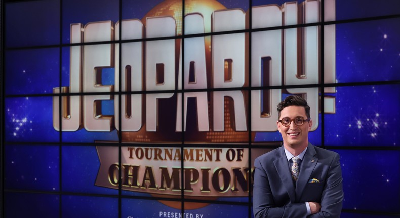 Jeopardy! champion Buzzy Cohen has also guest-hosted the show.Jeopardy Productions Inc.