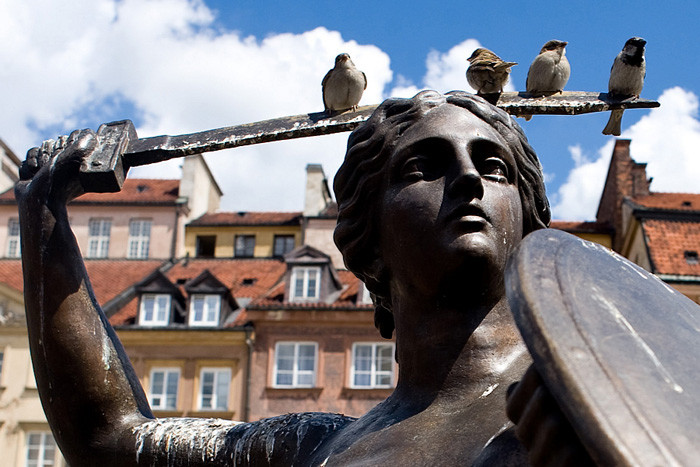 Rynek Starego Miasta, pomnik Syrenki, Warszawa