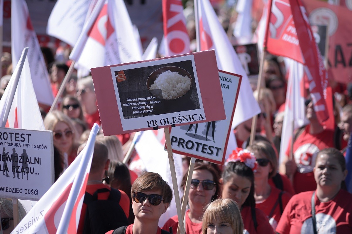 Protest pracowników sfery budżetowej (wrzesień 2023 r.)