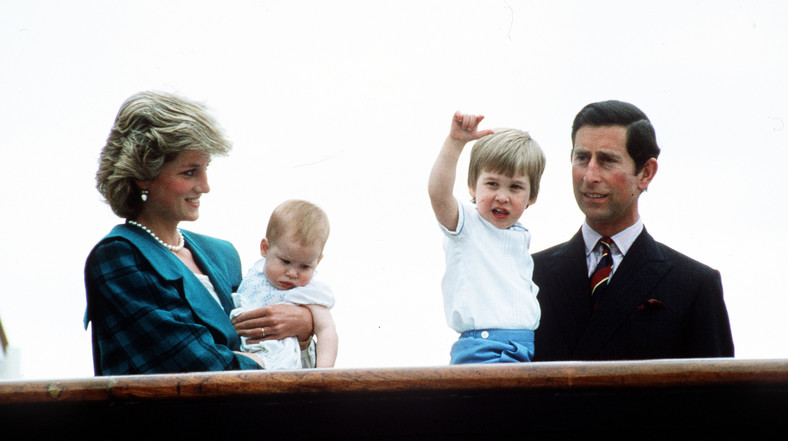 Diana, Karol William i Harry