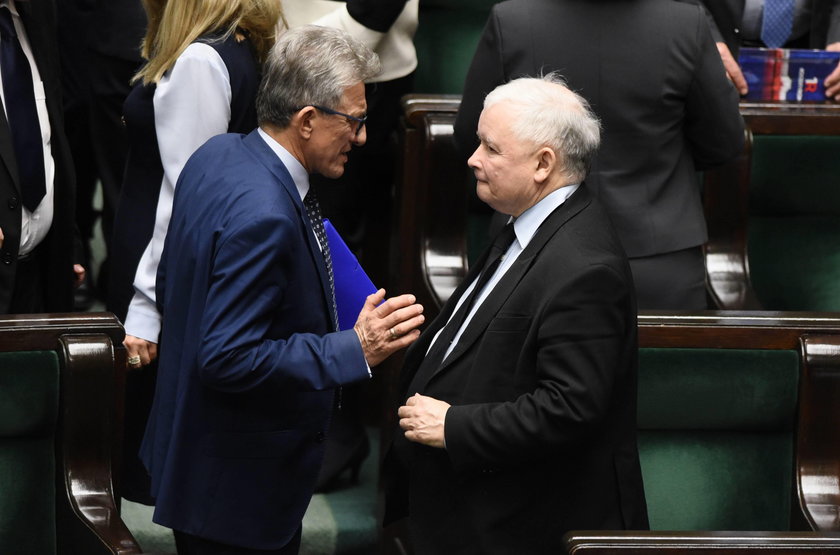 Stanisław Piotrowicz i Jarosław Kaczyński