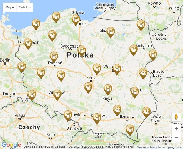 Gdzie jest chrzczone paliwo? Sprawdź na mapie