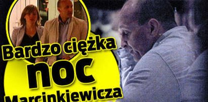 Ciężka noc Marcinkiewicza. Co się stało?