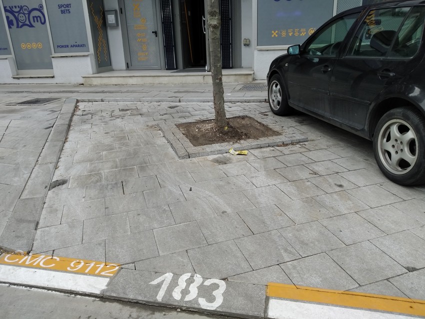 Ovo je parking mesto u Cara Dušana