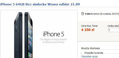 Nowy iPhone 5 już na Allegro. Kosztuje...