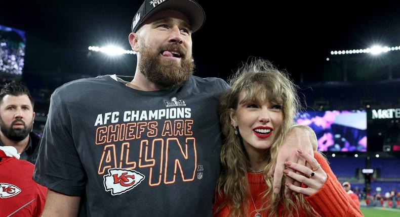 She saw Kelce and his teammates become AFC champions.