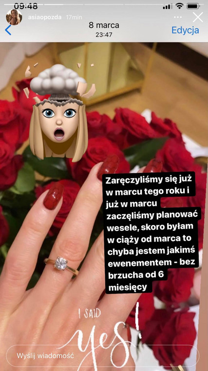 Joanna Opozda dementuje plotki o ciąży