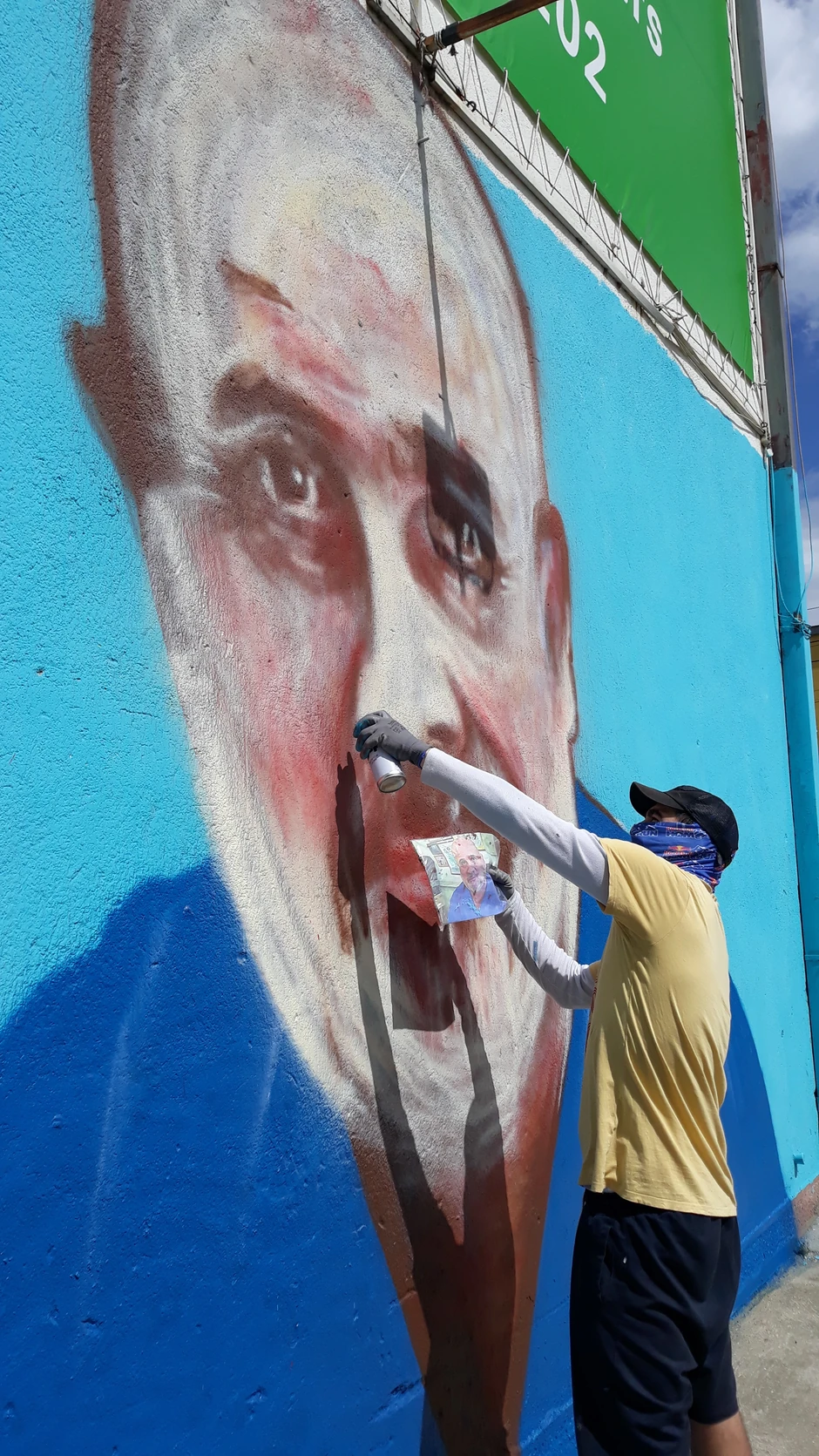 Površina murala je 28 kvadratnih metara