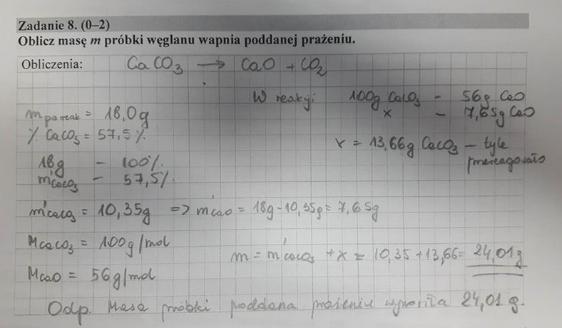 Rozwiąznie zadania 8.