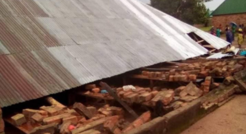 2 dead as church building collapses while service is ongoing