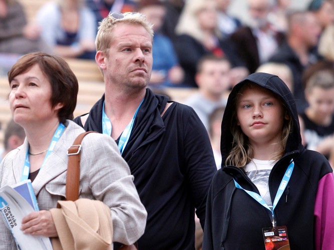 Rinke Rooyens z synem Rochem