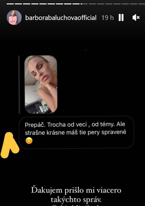 Barbora Balúchová si dala zväčšiť pery. 