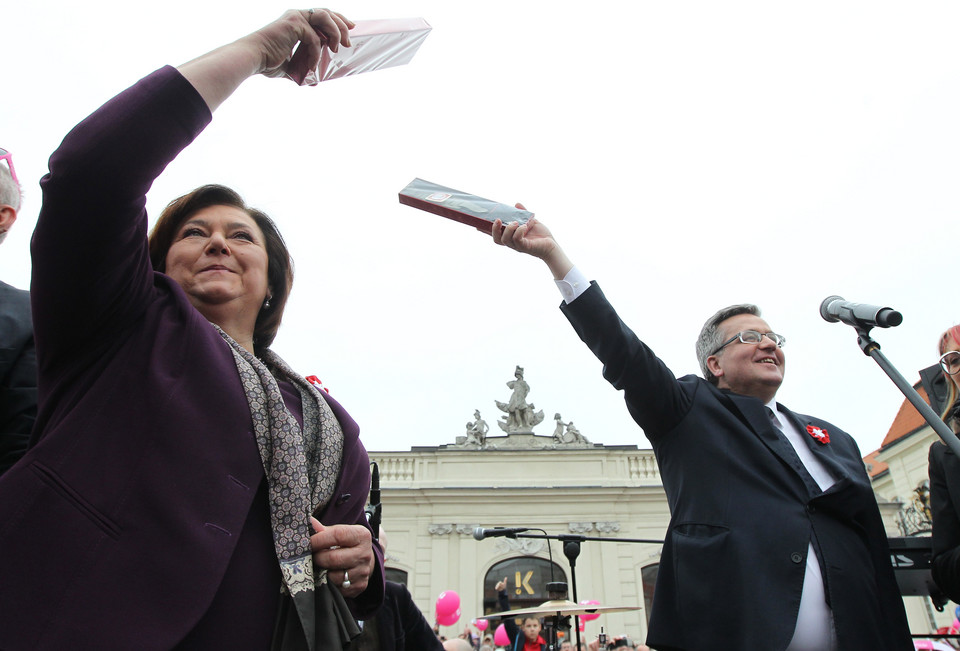 Niecodzienna akcja w stolicy. "Polaku nie bądź ponury!"