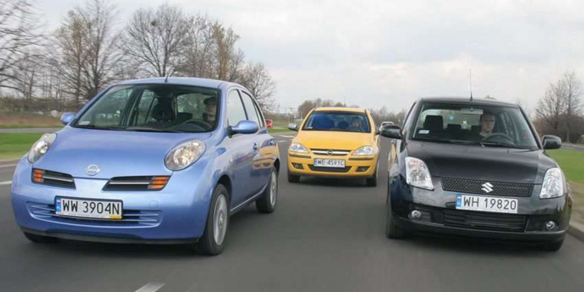 Stylowe maluchy za małe pieniądze: Micra kontra Opel Corsa, Suzuki Swift