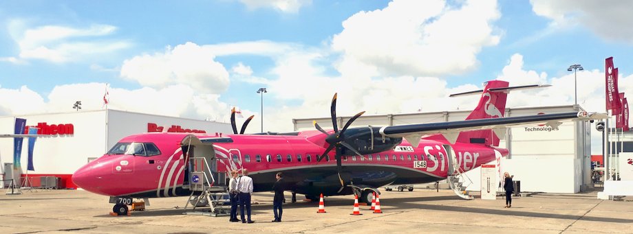 ATR 72 znalazł się na ekspozycji podczas Paris Air Show 2019. Francuski producent pokazał w nim m.in. nowe fotele i większe półki na bagaż