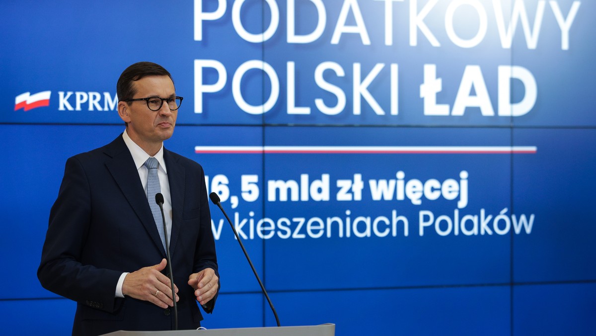 Polski Ład prezentowany przez Mateusza Morawieckiego