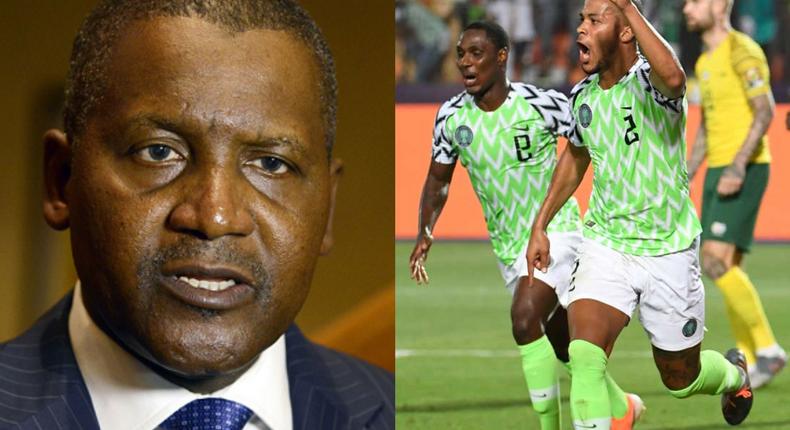 Africa's richest man, Aliko Dangote is an avid supporter of the Super Eagles
